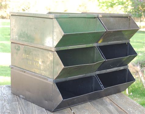 storage boxes for precious metals|large metal stackable storage bins.